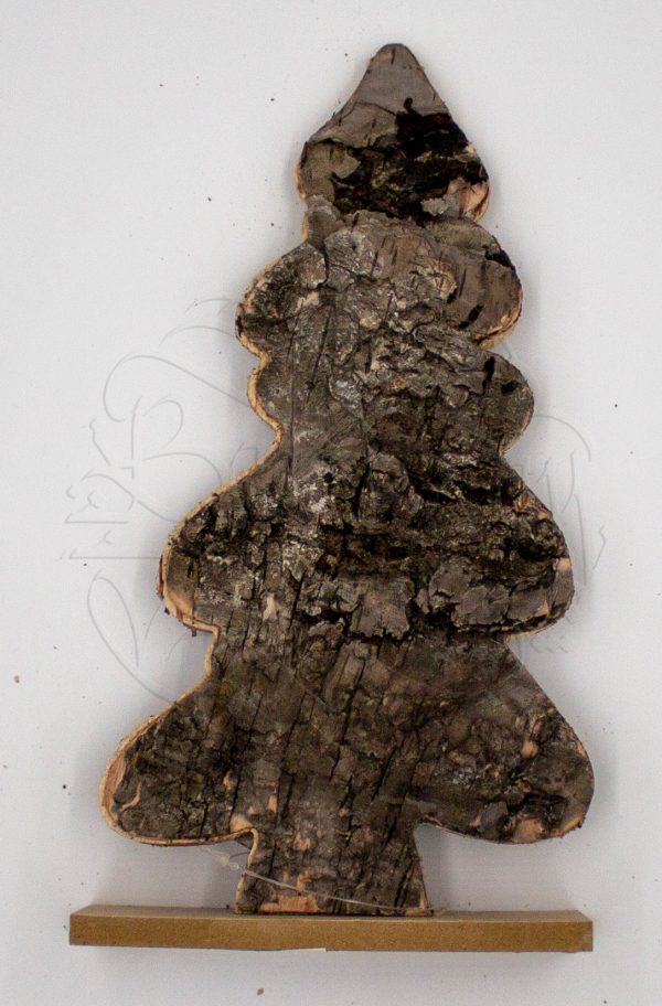 Tannenbäume Deko, Decoration tree mdf with wood : 26.5 x 14 x 5 cm – Bild 3