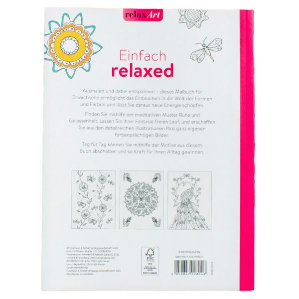 Mandala Einfach relaxed Ausmalen & entspannen – Bild 2