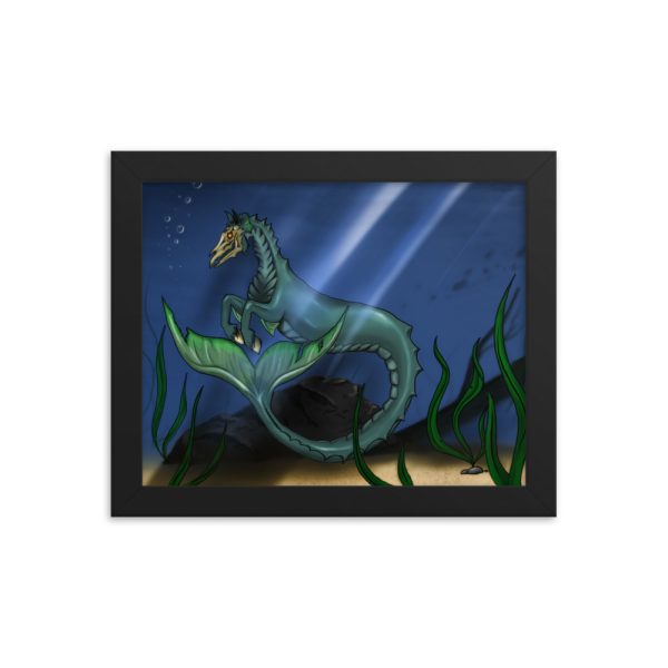 Gerahmtes Poster mit Fantasy Bild Kelpie