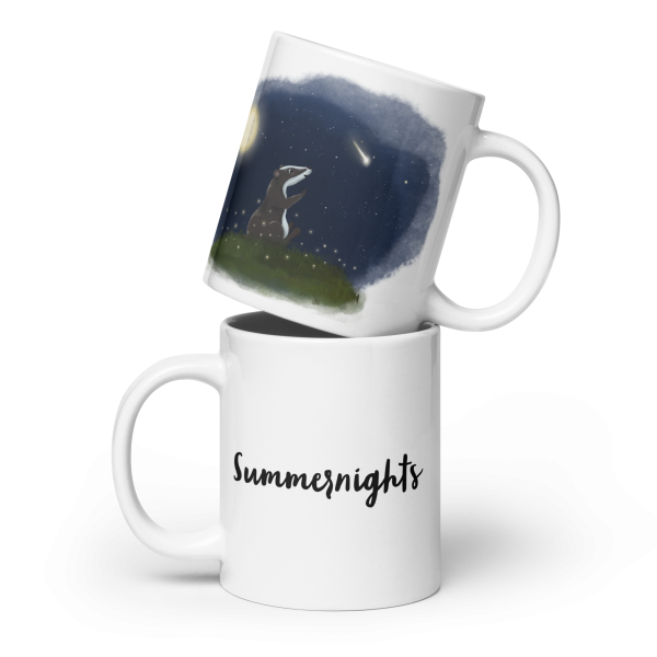 Erwin, Weiße, glänzende Tasse – Bild 4
