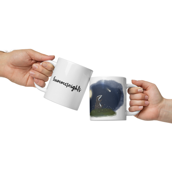 Erwin, Weiße, glänzende Tasse – Bild 5