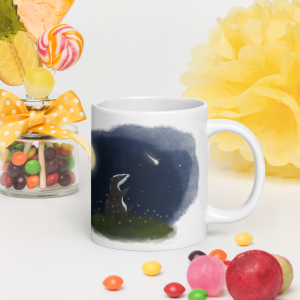 Erwin, Weiße, glänzende Tasse – Bild 14