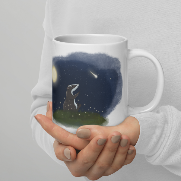 Erwin, Weiße, glänzende Tasse – Bild 16
