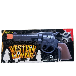 Cowboy Western Pistole schwarz