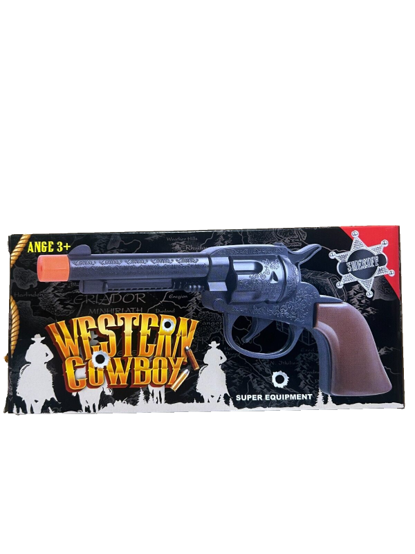 Cowboy Western Pistole schwarz