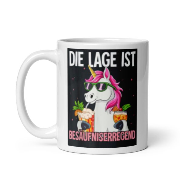 Tasse lustige party gadgets lage besäufniserregend einhorn unisex – Bild 3
