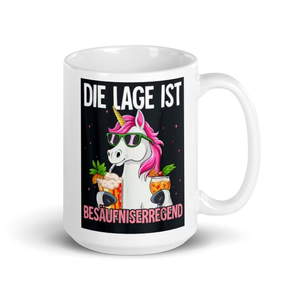Tasse lustige party gadgets lage besäufniserregend einhorn unisex – Bild 5