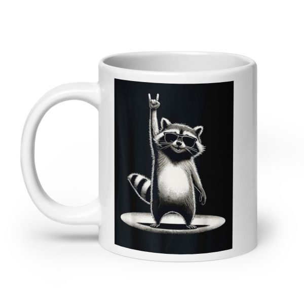 Tasse waschbär rock geschenk musik retro männer kinder frauen lustiger – Bild 2