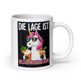 Tasse lustige party gadgets lage besäufniserregend einhorn unisex